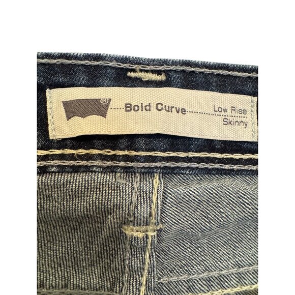 Levis Bold Curve Womens Skinny Jeans Wash Denim Low Rise - Picture 3 of 5